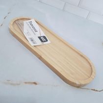12 Travessas de Bambu Petisqueira 33x12cm Bandeja UZ Servir Decorar Gamela