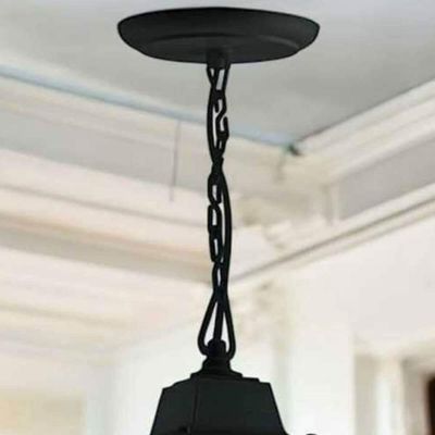 Conjunto 8 Pendentes 37cm Luminárias Pretas de Teto Vintage Interno Externo Bivolt Dital