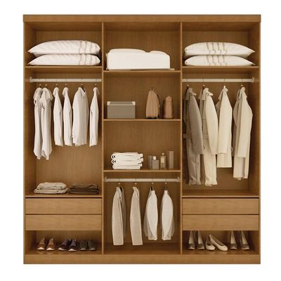 Guarda-Roupa Casal Bahia 6 PT 4 GV Imbuia