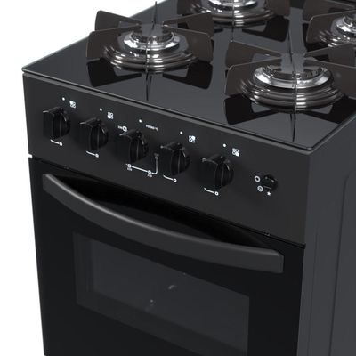 Fogão 4 Bocas Venax Picasso Line Mesa De Vidro Preto Bivolt