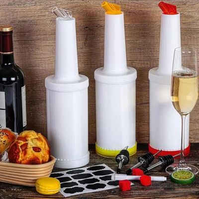 Garrafa Store'n Pour 1 Litro Branca Armazenar Servir Bebidas Pub Bar Mixologista
