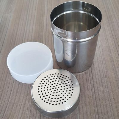 Conjunto 6 Saleiros Inox De Mesa Pimenteiros Com Tampa Bancada Brinox Restaurante