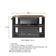 Gabinete Suspenso 80cm 4 Nichos Toalheiro Gaveta Mel Grafite BH8010MG