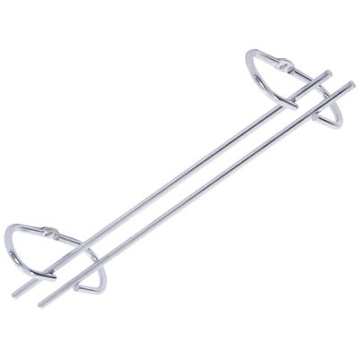 5 Suportes Organizador De Armário Porta Taças Cromado 35cm