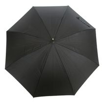Guarda Chuva Clássico Grande Preto Fazzoletti Automático 104cm Longo Cabo de Madeira
