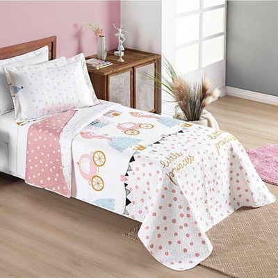 Colcha Solteiro Bouti Kids Dupla Face Estampado 2 Peças Little Princess