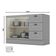 Cozinha Modulada 3 Peças Com Tampo Henn Americana Cinza