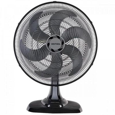 Ventilador De Mesa Ventisol Turbo 6 Preto 50cm 127v