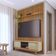 Conjunto Painel E Rack Moonshadow Cumaru Opala