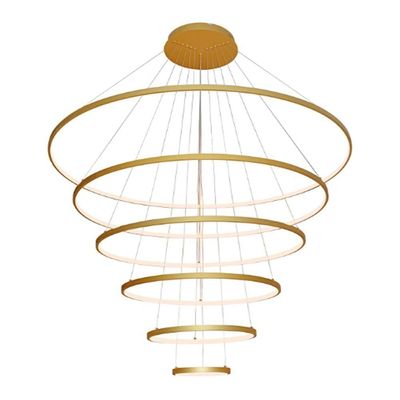 Lustre Pendente Sindora Qd05447 Dourado Led Bivolt