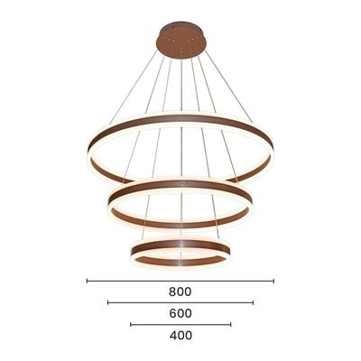 Lustre Pendente Sindora Dcd03003 Marrom Led Bivolt