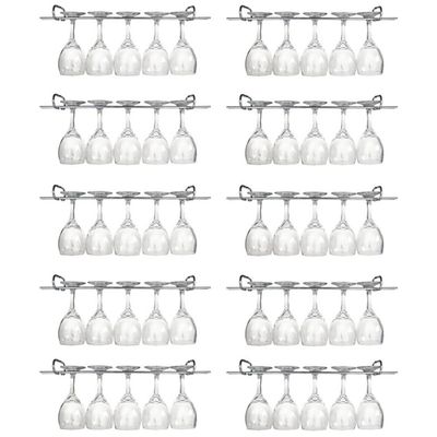 10 Suportes Organizador De Armário Porta Taças Cromado 35cm