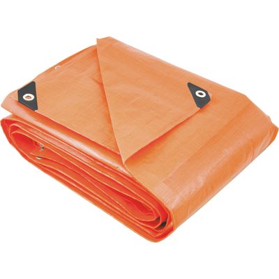 Lona Polietileno 8x4m Laranja 200 Micras Reforçada - Vonder