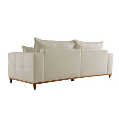 Sofá Matrix 02 Módulos De 90cm B25cm Meu Sofá Online A302 Linho Branco