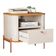 Cômoda Pequena Filadelfia Off White Nature Bronze