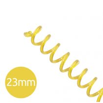 Espiral para Encadernação Amarelo Transparente 23mm 140 Folhas 60 und