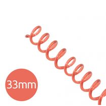 Espiral para Encadernação Vermelho Transparente 33mm 250 Folhas 25 und