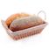 Kit 10 Cestas para Servir Porções Restaurantes 29x19x12cm Pães Forro Tecido Wolff Frutas Decoração