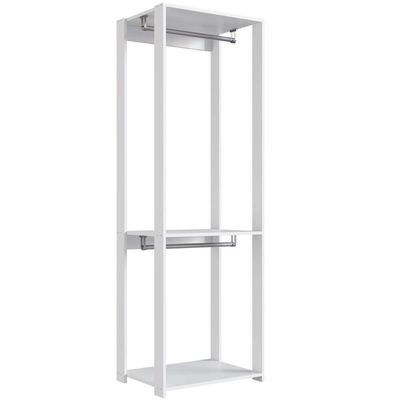 Guarda Roupa Closet com 2 Cabideiro Branco 60x45x183cm Modulo Arara