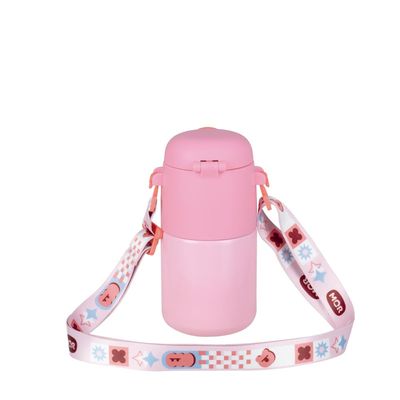 Garrafa Térmica Kids Alça Rosa 500ml