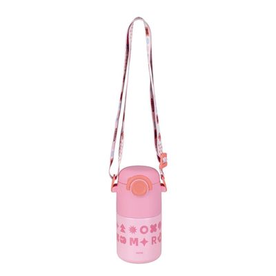 Garrafa Térmica Kids Alça Rosa 500ml