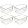 4 Caixas Plásticas 60L Organizadoras com Tampa My Closet Ordene Empilháveis