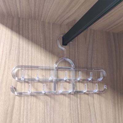Kit 2 Cabides para Cintos Suportes Organizadores Lenços Colares 13 Ganchos Cristal Cinquetti