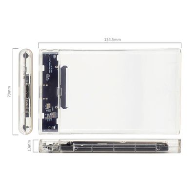 Case Transparente Hd Externo 2.5 E Sata Ssd Usb 3.0 Exbom