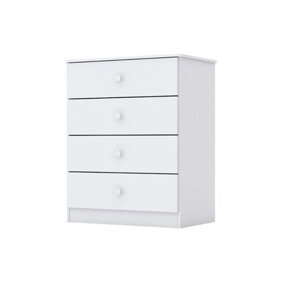 Quarto De Bebê Completo Labirinto 2 Peças (1 Berço + 1 Cômoda) Qi98 Rústico-branco - Henn