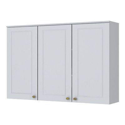 Cozinha Modulada 2 Peças 5 Portas 3 Gavetas Henn Americana Branco