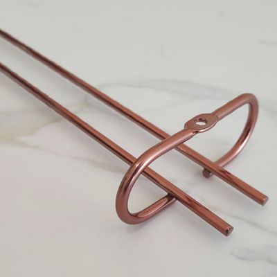 Conjunto 3 Organizadores Porta Taças 42cm Suportes Suspensos Para Taças Rosé Gold