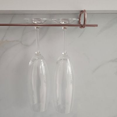 Conjunto 3 Organizadores Porta Taças 42cm Suportes Suspensos Para Taças Rosé Gold