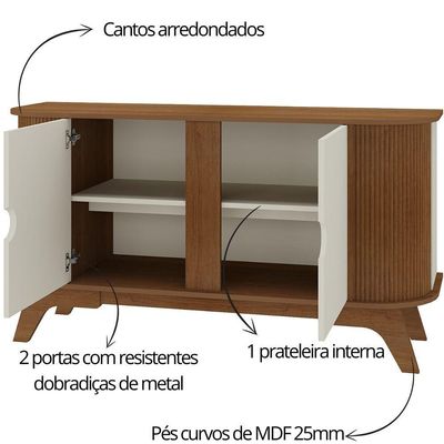 Aparador Buffet Artely Vivaldi Cinamomo Off White
