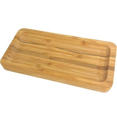 Bandeja de Bambu Retangular para Cozinha 20x10cm Petisqueira Multiuso Hire Lyor