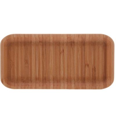 20 Bandejas de Bambu Retangular para Cozinha 20x10cm Petisqueiras Multiuso Hire Lyor
