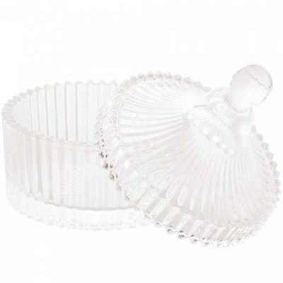 Kit 10 Potiches de Cristal com Tampa Carrosel Lyor 6,5x9cm Bomboniere Decorativo Lembrancinha