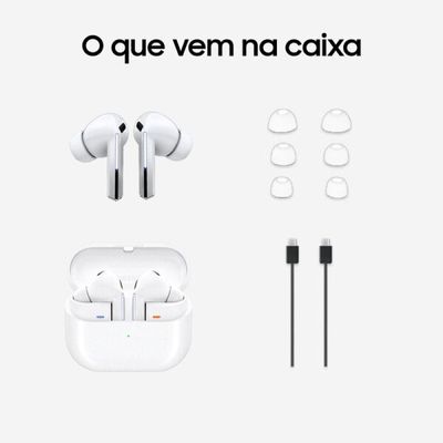Fone de Ouvido Samsung Galaxy Buds3 Pro Bluetooth - Branco SM-R630NZWAZTO