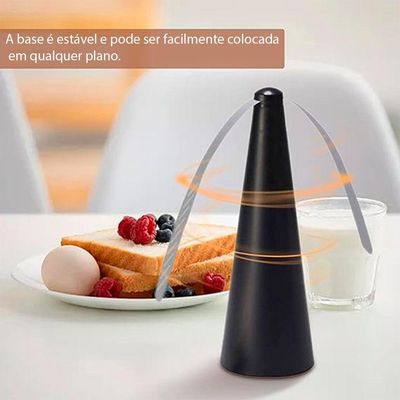 Ventilador Repelente Kit 8 Uni Anti Inseto Mosca Mosquito Piquenique Mesa Jardim Ar Livre Quintal