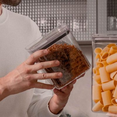 Pote Hermético 2,3l Porta Mantimentos Alimentos Organizador Block Maxxi Natural