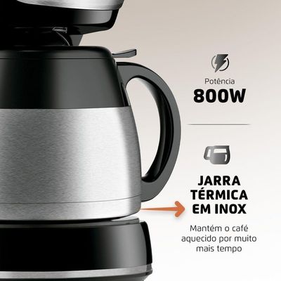 Cafeteira Elétrica Dolce Arome C-33jt-24x 220v-preto/inox 220V