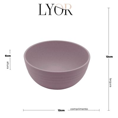 Bowl de Bambu Sortido Cumbuca Tigela Pequena 12x6cm para Sobremesa Frutas