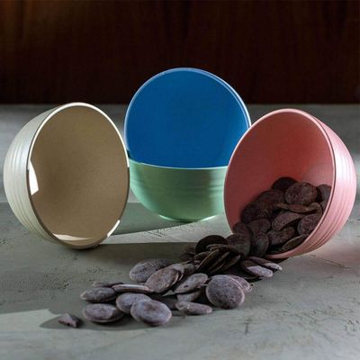 12 Bowls de Bambu Tigela Cumbuca 12x6cm Lyor Lines Sortidas Sobremesa Petiscos Frutas