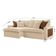Sofá Dallas Linho Dois Módulos De 90cm B15 Meu Sofá Online A294 Linho Creme