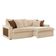 Sofá Dallas Linho Dois Módulos De 90cm B15 Meu Sofá Online A294 Linho Creme