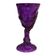 Taça Halloween Transparente Caveira Roxa
