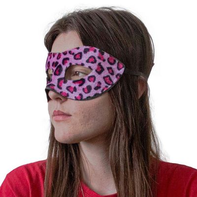 Máscara De Carnaval Veneziana Oncinha Rosa