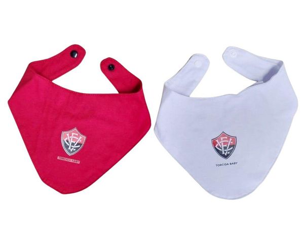Kit Babador Bandana Vitória 2 Pçs Torcida Baby