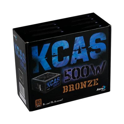 Fonte ATX Aerocool  KCAS 500W 80 Plus Bronze PFC - FT0082