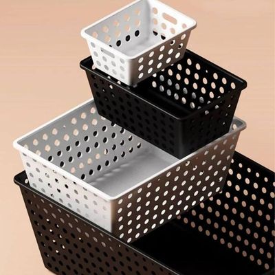 Kit 6 Caixas Organizadoras 18x14x8cm Com Alça Cesto Plástico Coza Organizador