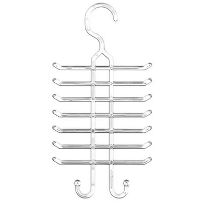 Kit 10 Cabides para Gravatas Cintos Organizadores Closets Guarda-Roupa Lojas Cristal
